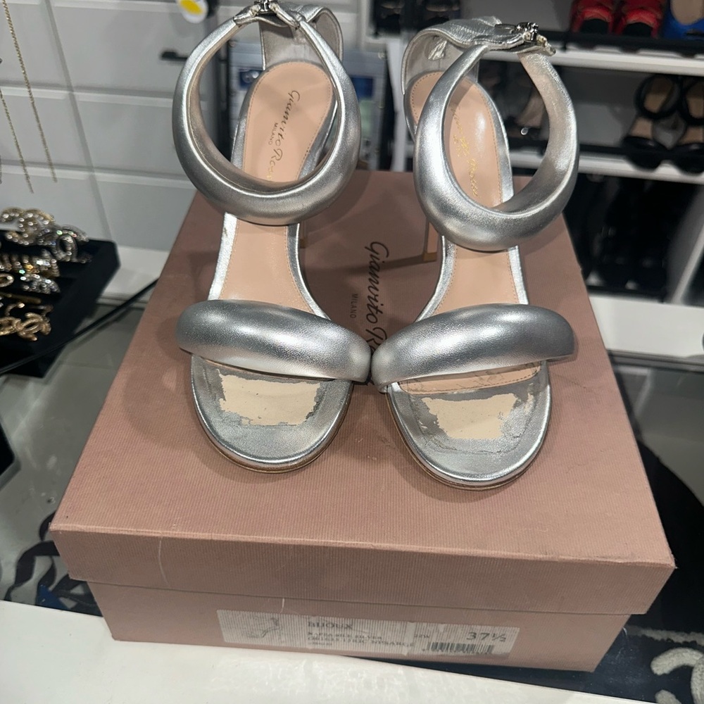 Gianvito Rossi Silver Women's Heels